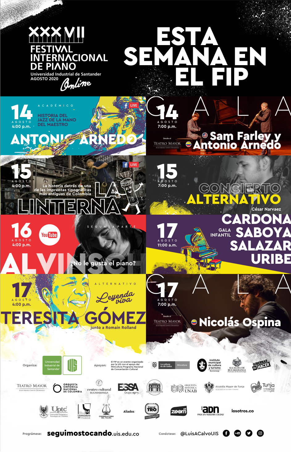 imagen promo #SeguimosTocando XXXVII Festival Internacional de Piano UIS